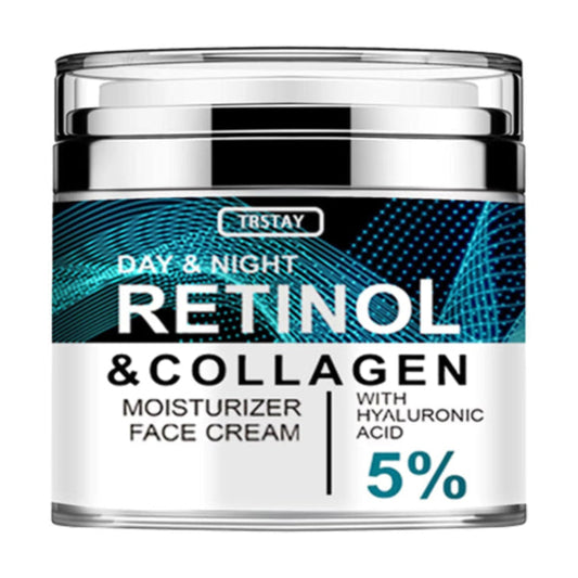 Collagen and Retinol Anti-Aging Cream with Hyaluronic Acid for Youthful Skin