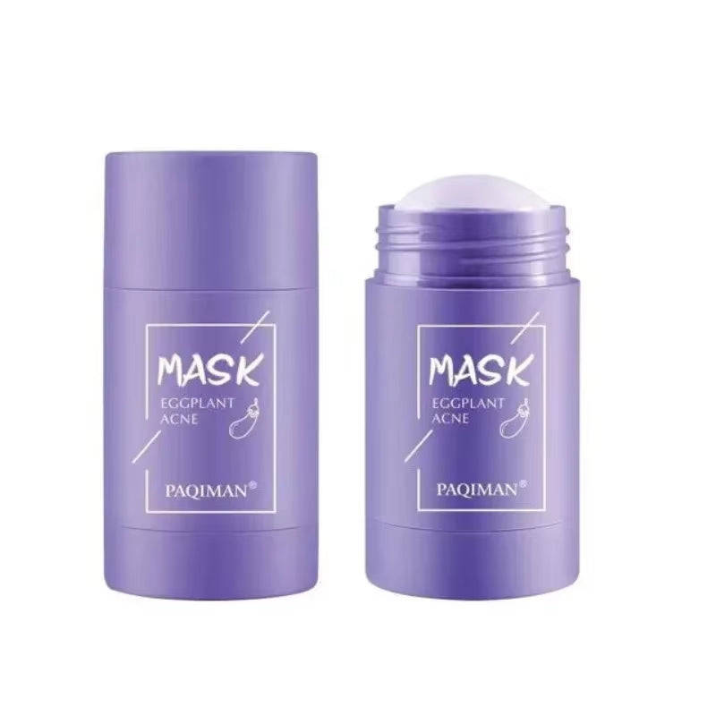 Green Tea Solid Cleansing Mask,Blackhead Remover with Green Tea Extract,Deep Pore Cleansing,Whitening Moisturizing Skincare Mask