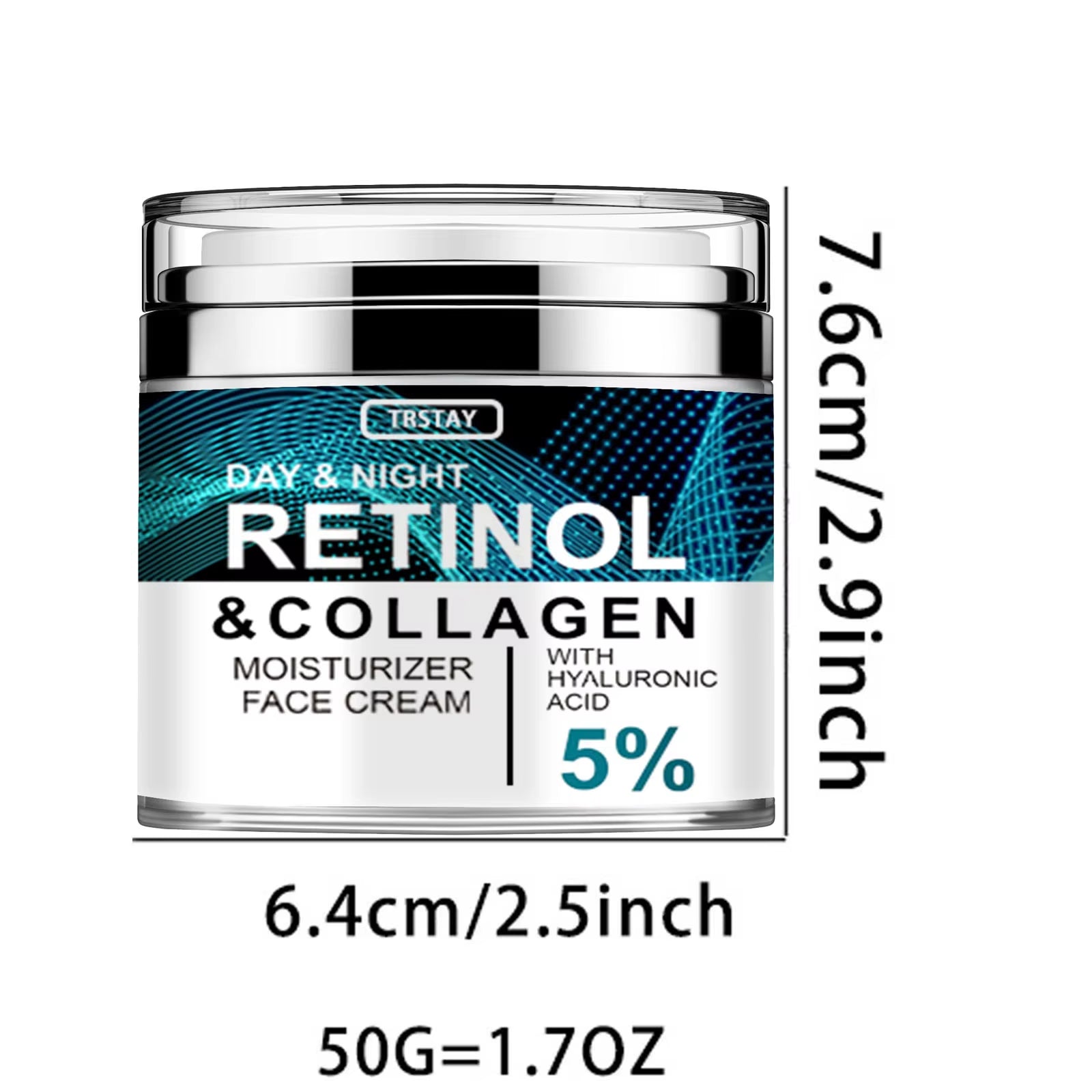 Collagen and Retinol Anti-Aging Cream with Hyaluronic Acid for Youthful Skin