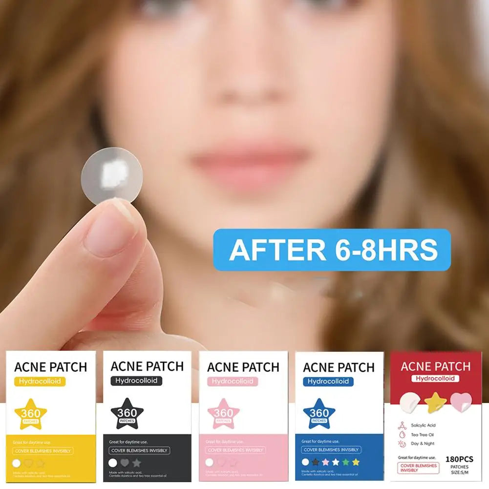 Akne-Pickel-Pflaster – 360/180 Stück Clear Spot-Behandlung für die Haut