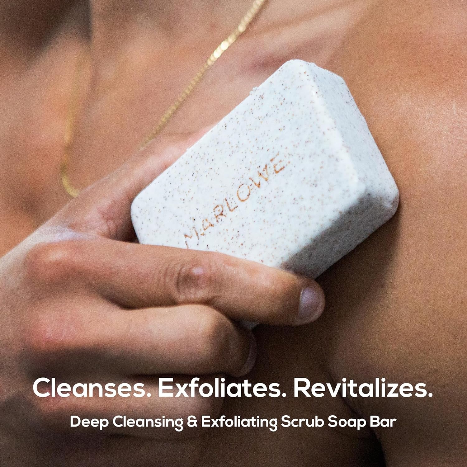 No. 102 Body Scrub Soap 7 Oz (3 Bars), Oud Wood, Exfoliating Soap Bar with Shea Butter, Olive Oil & Green Tea Extracts, Cleanses, Smooths & Revitalizes Skin, Earthy & Smoky Scent