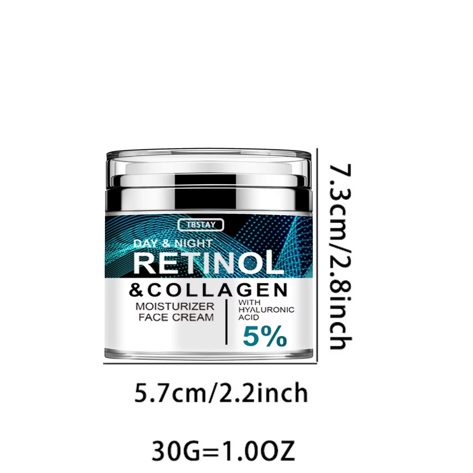 Collagen and Retinol Anti-Aging Cream with Hyaluronic Acid for Youthful Skin