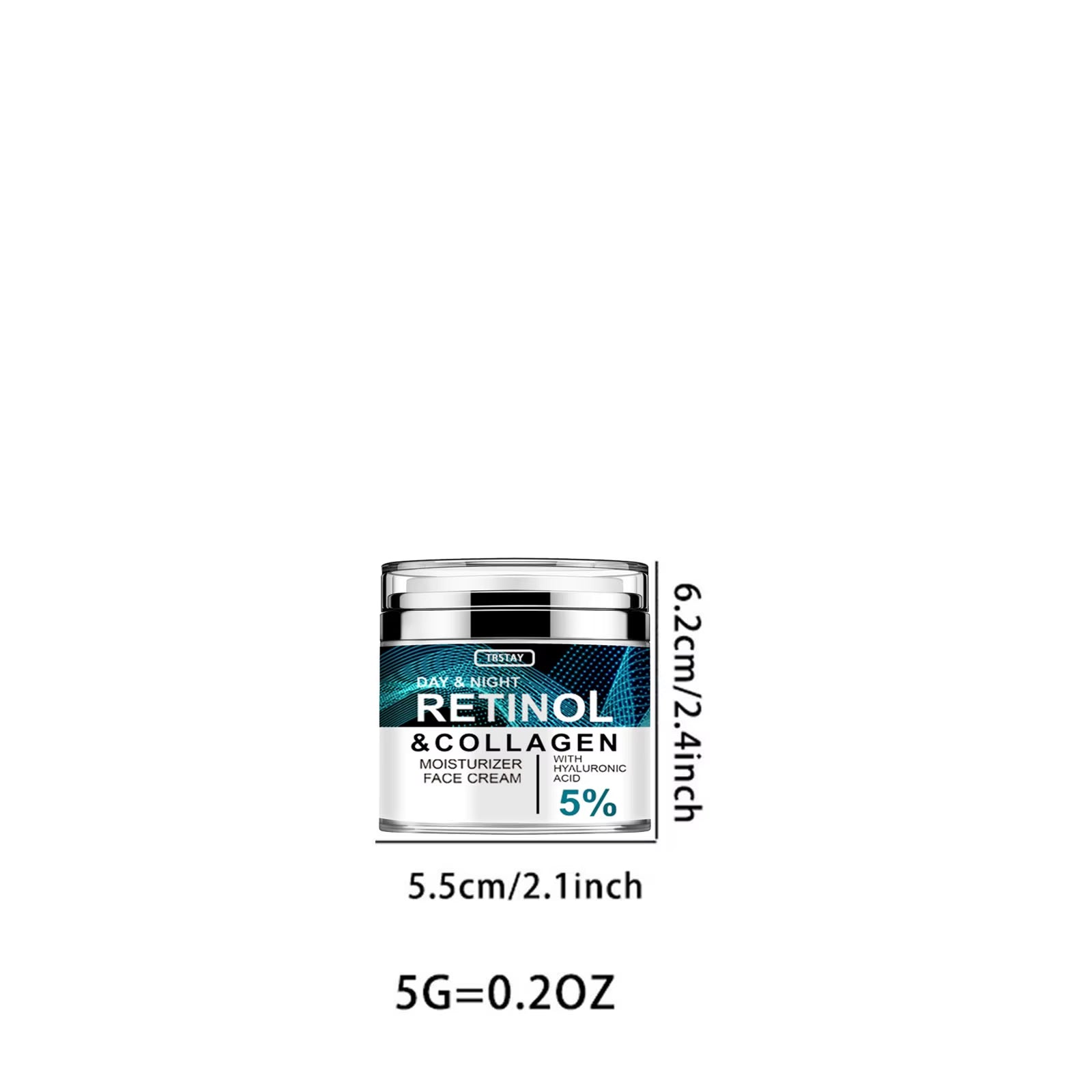 Collagen and Retinol Anti-Aging Cream with Hyaluronic Acid for Youthful Skin