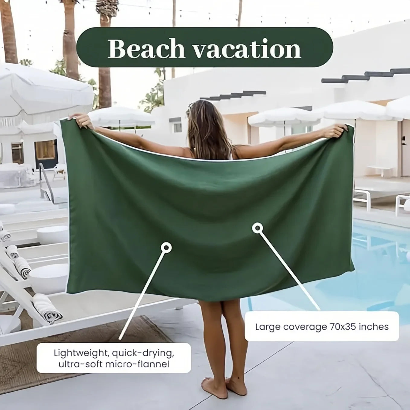 Multifunctional Outdoor Magnetic Bath Towel Coral Fleece Portable Magnet Towels Quick-Drying Beach Towel Bathroom Accessories