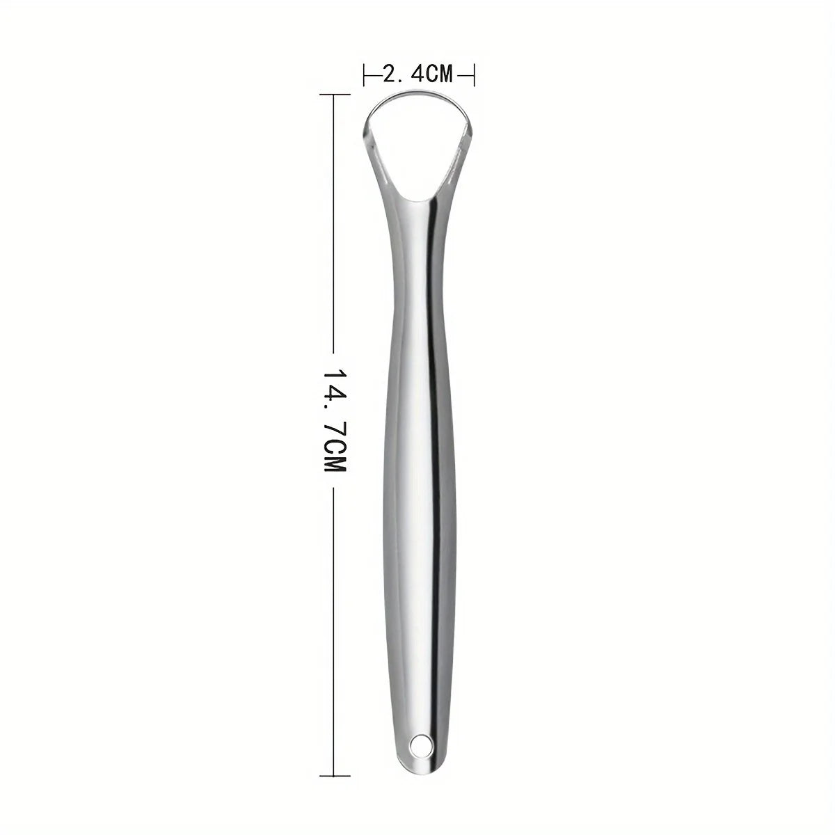 Adult Tongue Scraper Set Stainless Steel Spoon Shaped Tongue Scraper, Reduces Bad Breath,Easy to Use,Oral Hygiene Tongue Cleaner